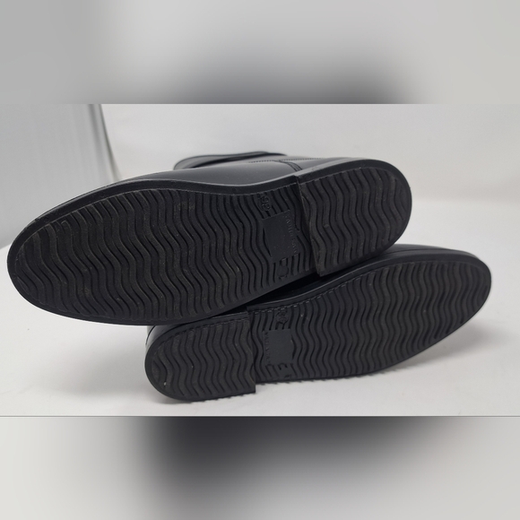 Burberry Women's Rain Boots Knee High Equestrian Black Belt Italy 36 EU 6 US - Picture 7 of 13